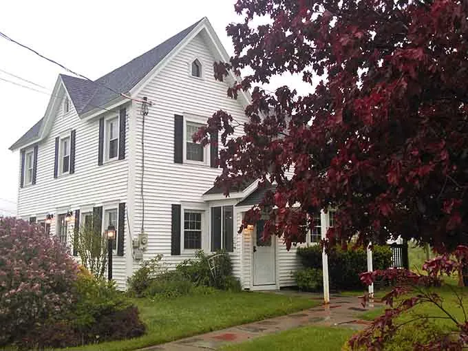 The white clapboard Payne family house on Duanesburg Road that holds the restaurant